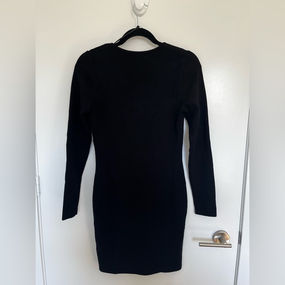 Black H&M Fitted Sweaterdress, Size Medium - Picture 3 of 3
